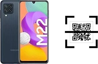 How to read QR codes on a Samsung Galaxy M22?