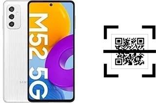 How to read QR codes on a Samsung Galaxy M52 5G?