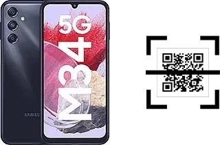 How to read QR codes on a Samsung Galaxy M34 5G?