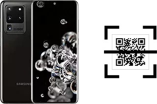 How to read QR codes on a Samsung Galaxy S20 Ultra?