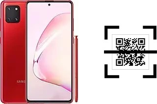 How to read QR codes on a Samsung Galaxy Note10 Lite?