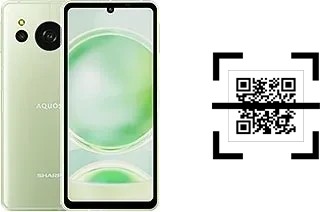 How to read QR codes on a Sharp Aquos sense8?