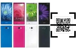 How to read QR codes on a Sharp Aquos Serie mini SHV31?