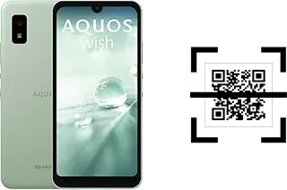 How to read QR codes on a Sharp Aquos wish?