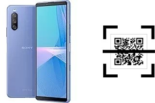 How to read QR codes on a Sony Xperia 10 III?