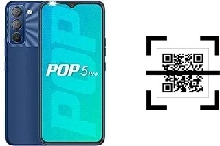 How to read QR codes on a Tecno Pop 5 Pro?