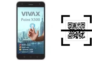 How to read QR codes on a Vivax Point X500?