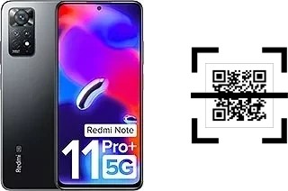 How to read QR codes on a Xiaomi Redmi Note 11 Pro+ 5G?