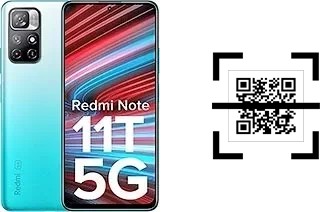 How to read QR codes on a Xiaomi Redmi Note 11T 5G?