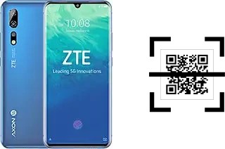 How to read QR codes on a ZTE Axon 10 Pro 5G?