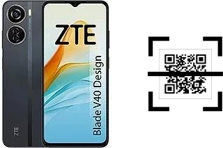 How to read QR codes on a ZTE Blade V40 Design?