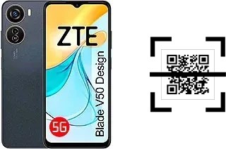 How to read QR codes on a ZTE Blade V50 Design?