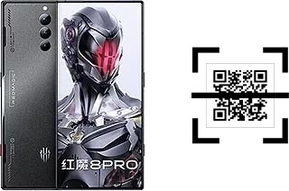 How to read QR codes on a ZTE nubia Red Magic 8 Pro?