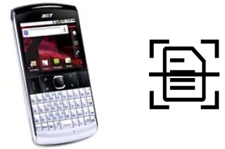 Scan document on an Acer beTouch E210