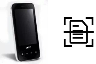 Scan document on an Acer beTouch E400