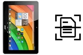 Scan document on an Acer Iconia Tab A3