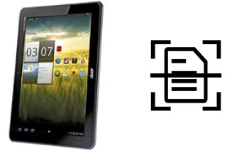 Scan document on an Acer Iconia Tab A200