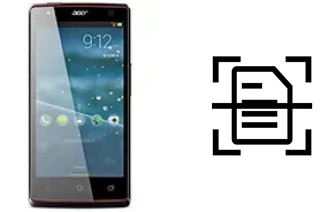 Scan document on an Acer Liquid E3