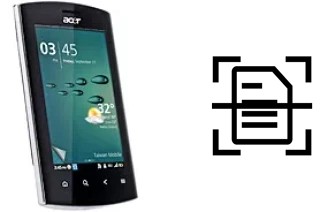 Scan document on an Acer Liquid mt