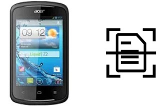 Scan document on an Acer Liquid Z2