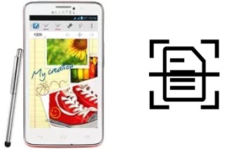 Scan document on an alcatel One Touch Scribe Easy