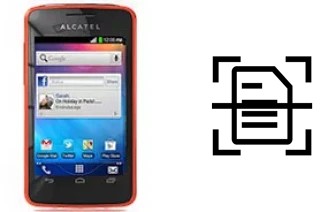 Scan document on an alcatel One Touch T'Pop