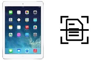 Scan document on an Apple iPad Air