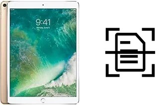 Scan document on an Apple iPad Pro 10.5