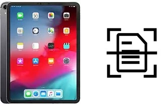 Scan document on an Apple iPad Pro 11