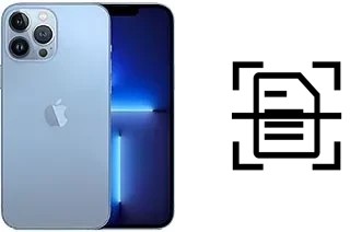 Scan document on an Apple iPhone 13 Pro Max