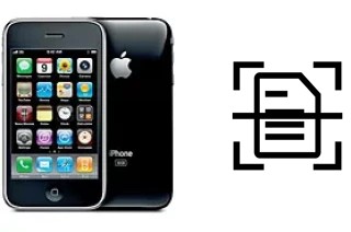 Scan document on an Apple iPhone 3GS