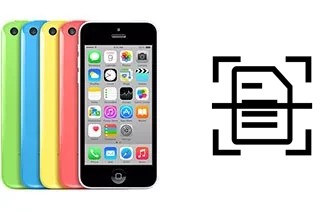 Scan document on an Apple iPhone 5c