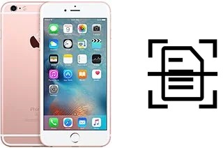 Scan document on an Apple iPhone 6s Plus