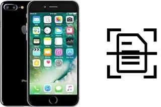 Scan document on an Apple iPhone 7 Plus