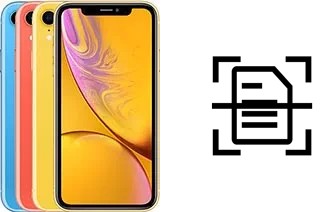 Scan document on an Apple iPhone XR