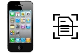 Scan document on an Apple iPhone 4 CDMA