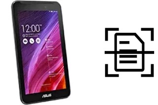 Scan document on an Asus Fonepad 7 (2014)