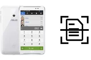 Scan document on an Asus Fonepad Note FHD6