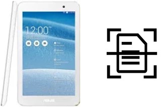 Scan document on an Asus Memo Pad 7 ME176C