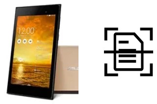 Scan document on an Asus Memo Pad 7 ME572CL