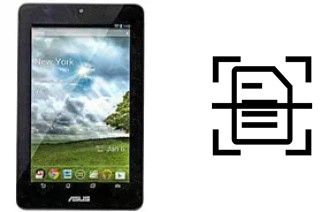 Scan document on an Asus Memo Pad ME172V