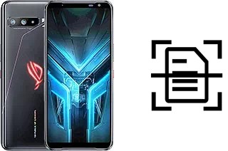 Scan document on an Asus ROG Phone 3 ZS661KS