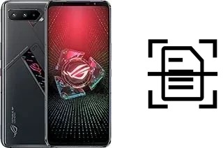 Scan document on an Asus ROG Phone 5 Pro