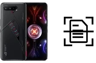 Scan document on an Asus ROG Phone 5s Pro