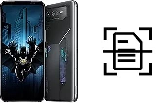 Scan document on an Asus ROG Phone 6 Batman Edition