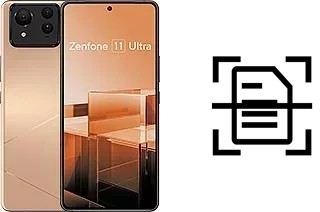 Scan document on an Asus Zenfone 11 Ultra