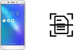 Scan document on an Asus ZenFone 3 Laser