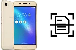 Scan document on an Asus Zenfone 3s Max ZC521TL