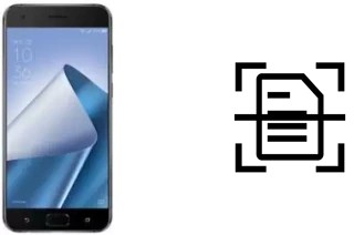 Scan document on an Asus ZenFone 4 Pro