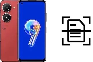 Scan document on an Asus Zenfone 9